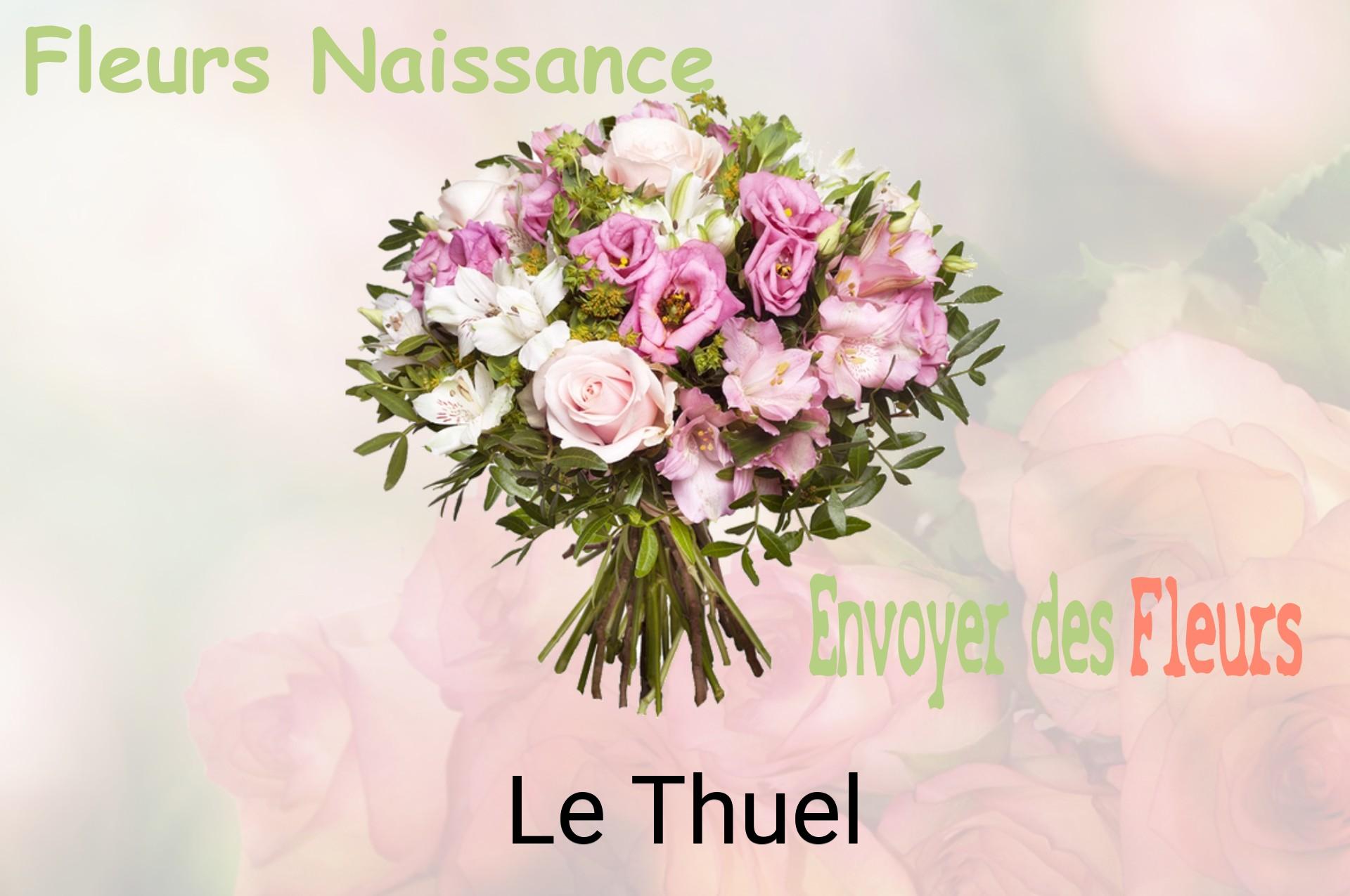 Bouquet de fleurs de naissance livré à Le Thuel